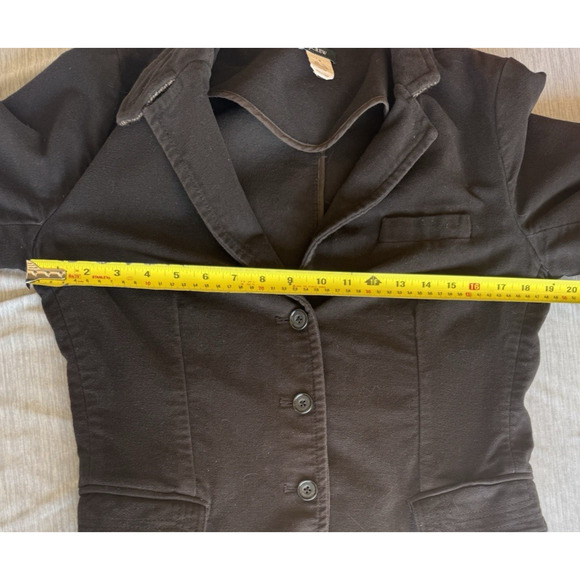 J. Crew Womens Y2K Velour Button Blazer Size M Academia Preppy Outdoor Jacket - Picture 13 of 14